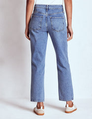 High Rise Rigid Straight Jeans - Light Vintage