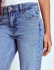 High Rise Rigid Straight Jeans - Light Vintage