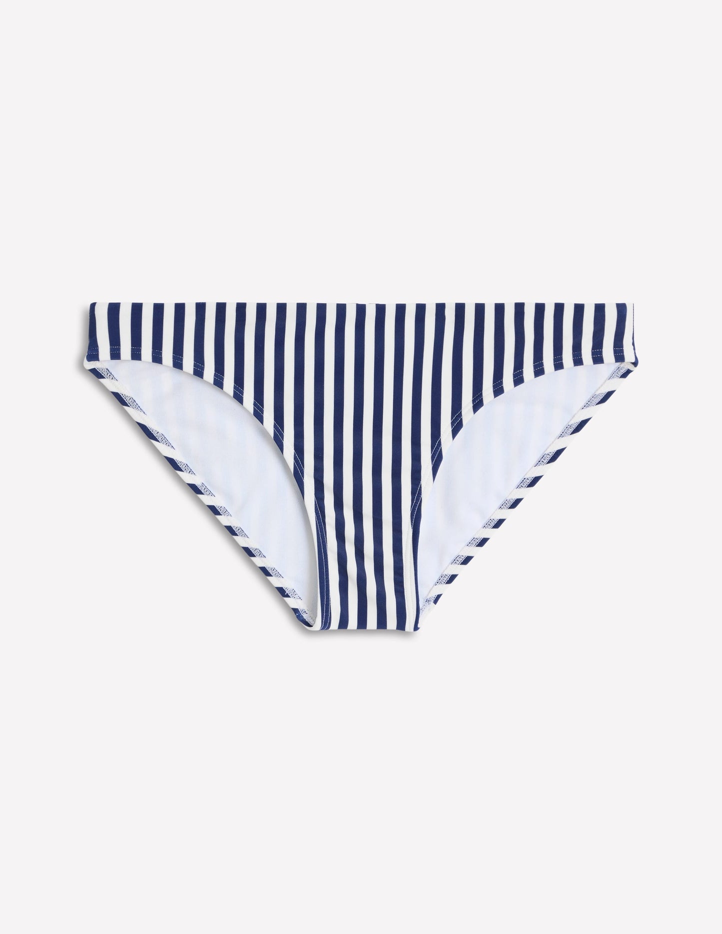 Classic Bikini Bottoms - Fine Navy, Ivory Stripe