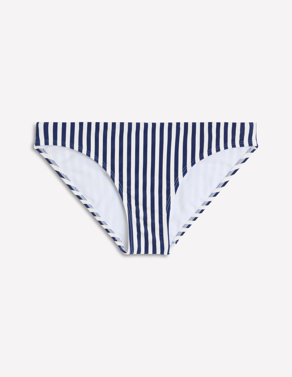 Classic Bikini Bottoms - Fine Navy, Ivory Stripe