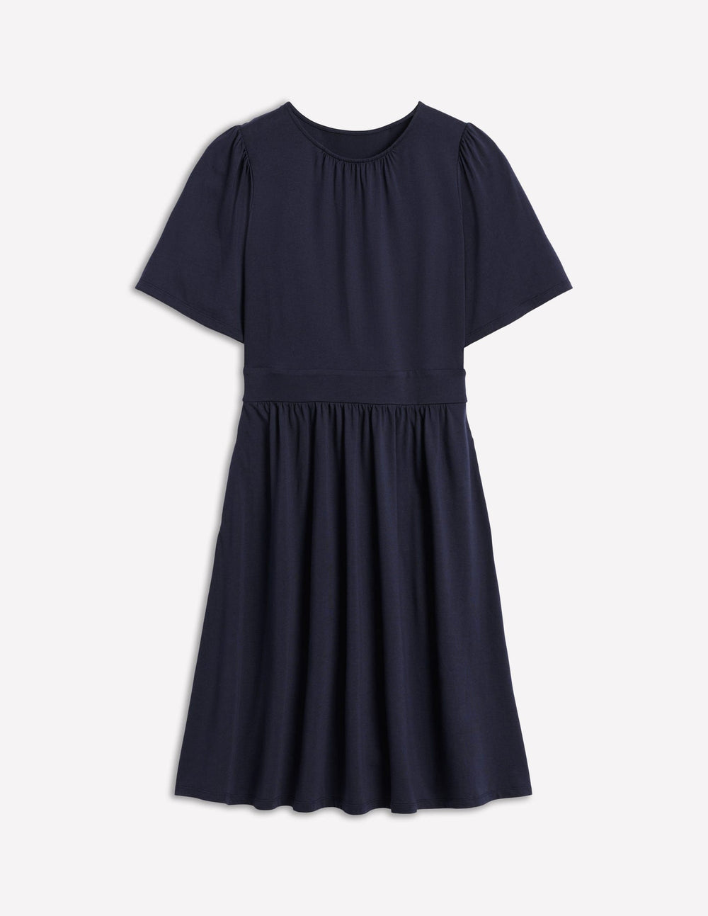 Louisa Short Jersey Dress - Navy