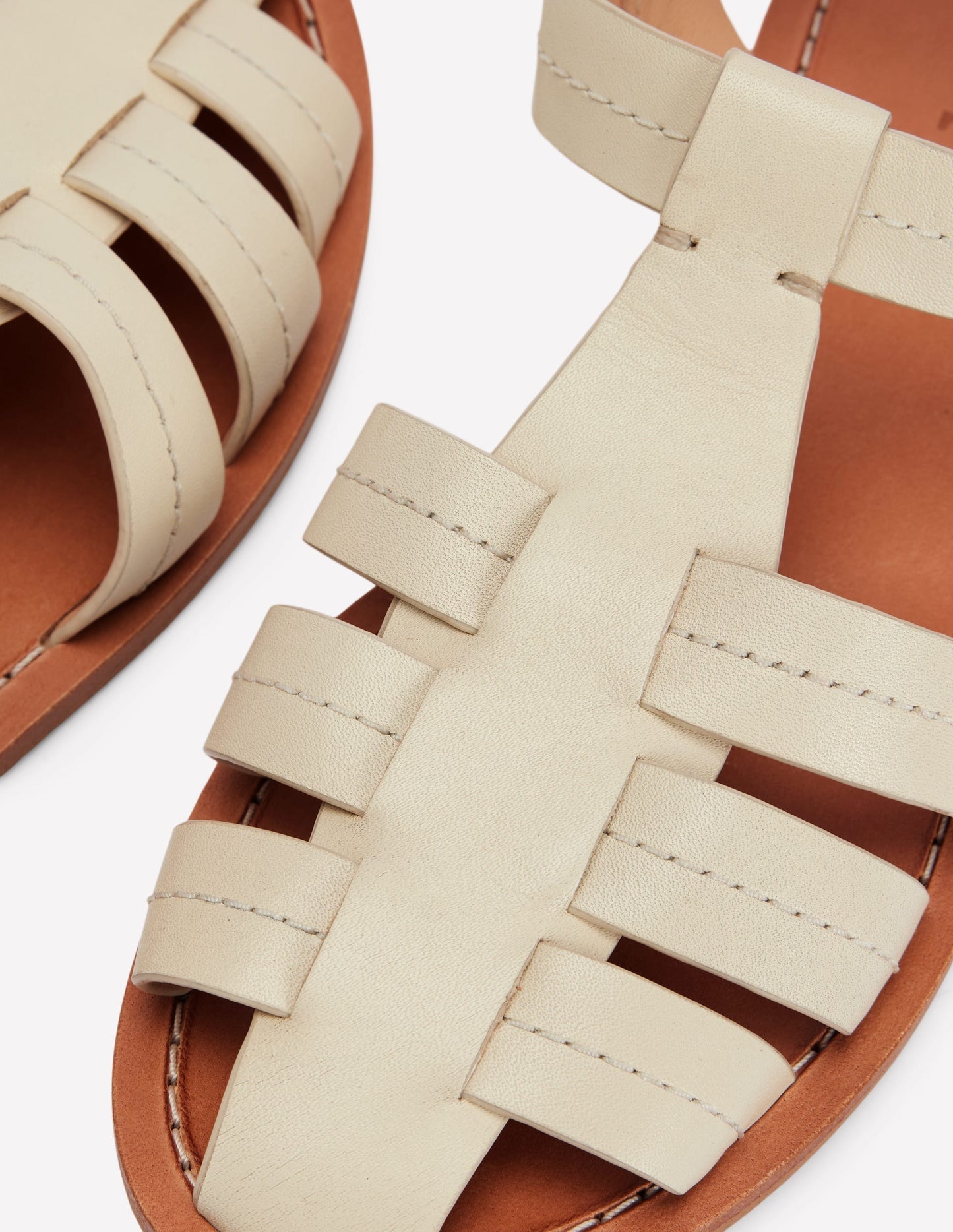 Fisherman Flat Sandals - Ecru