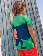 Fun Graphic T-shirt - Sapling Green Baboon