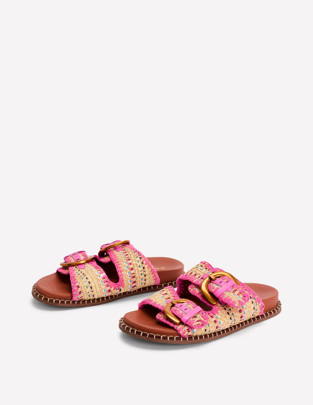 Alberta Footbed Sandals - Natural/Multi
