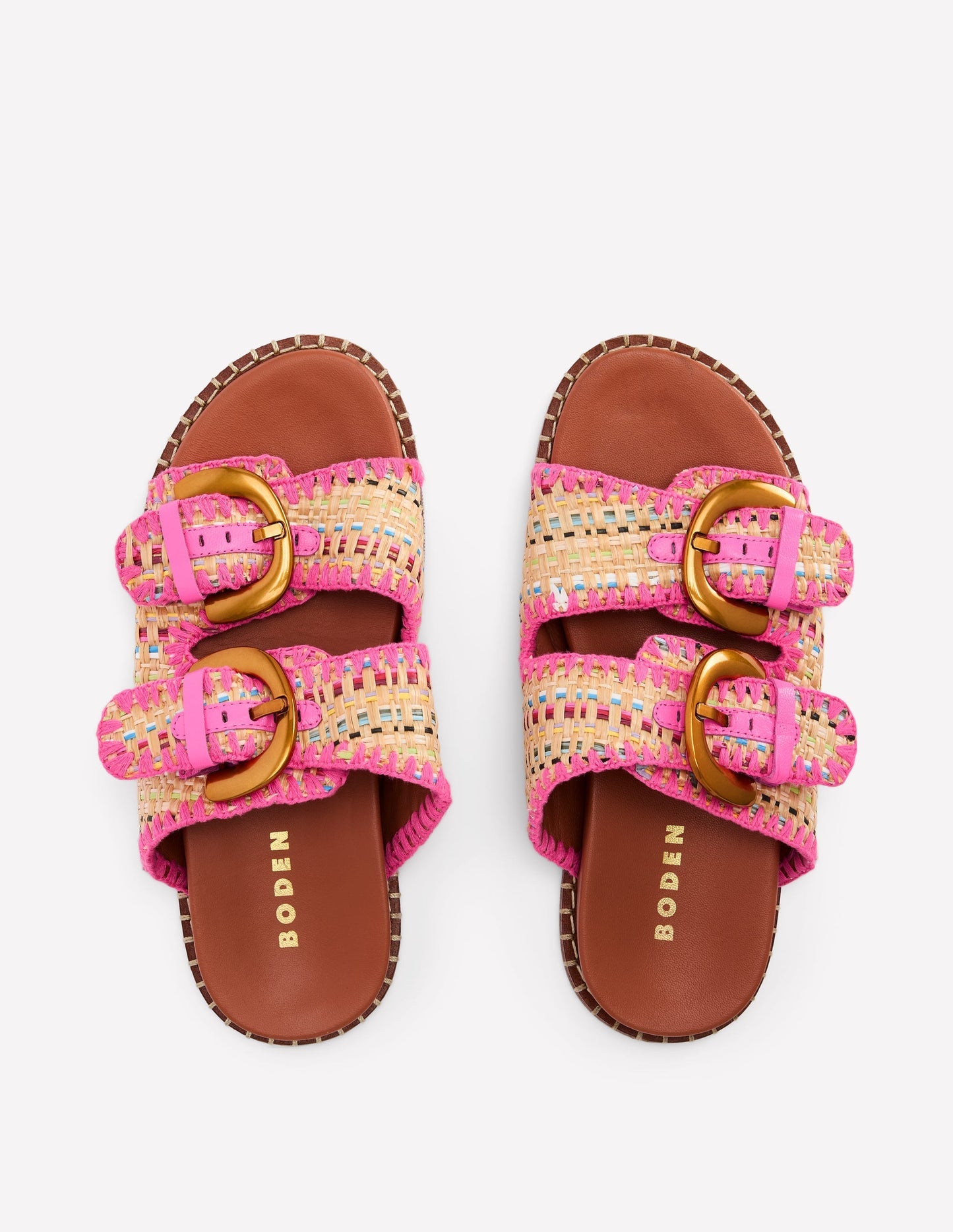 Alberta Footbed Sandals - Natural/Multi
