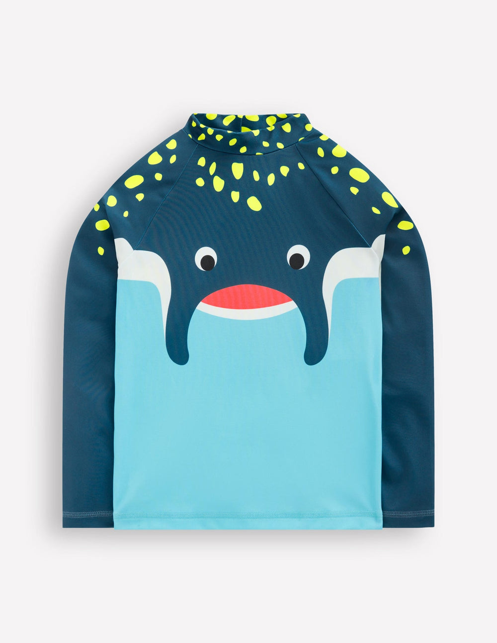 Logo Rash Vest - Caribbean Blue Stingray