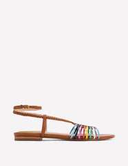 Multi Strap Flat Sandal - Multi