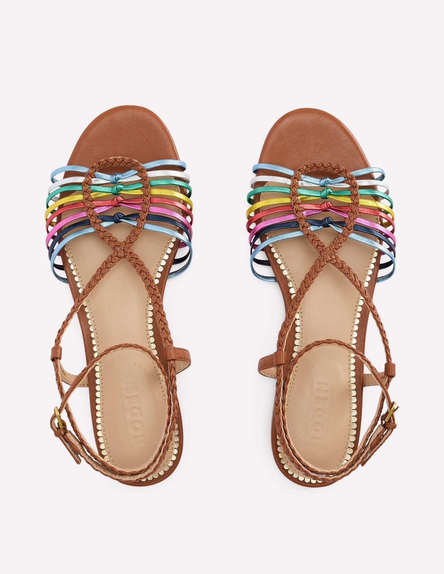 Multi Strap Flat Sandal - Multi