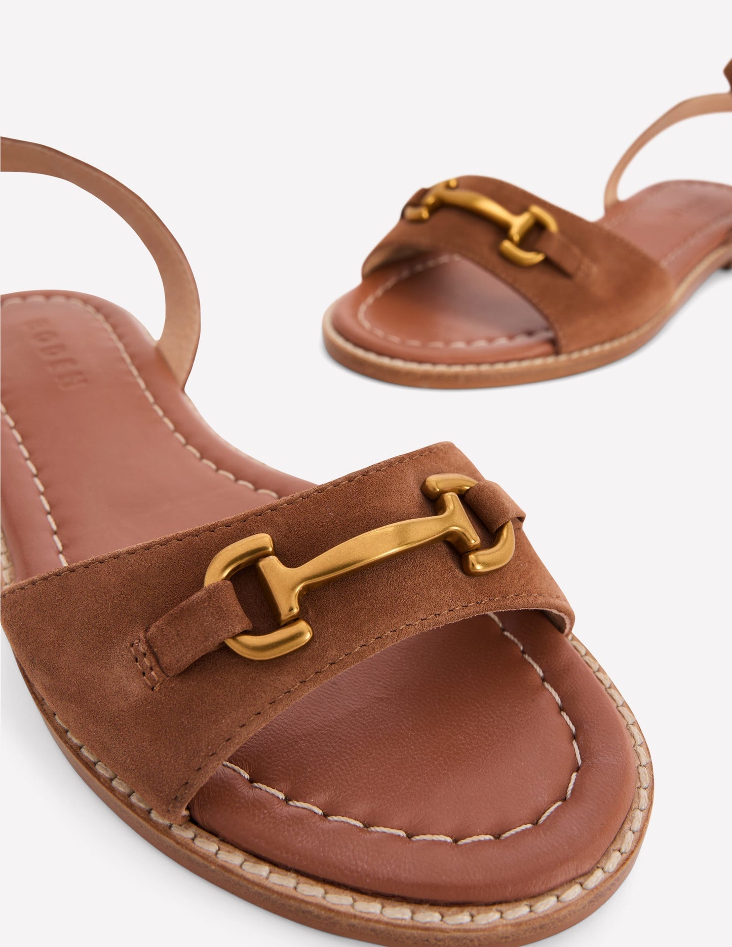 Iris Snaffle Flat Sandals - Ginger Snap