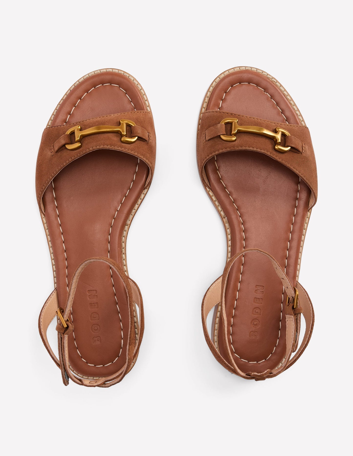 Iris Snaffle Flat Sandals - Ginger Snap