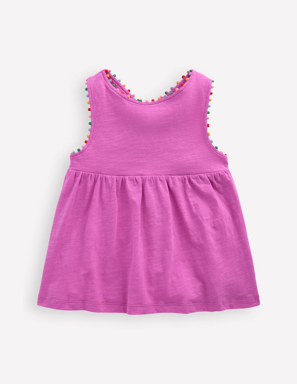 Cross - back Pom Top - Foxglove Purple