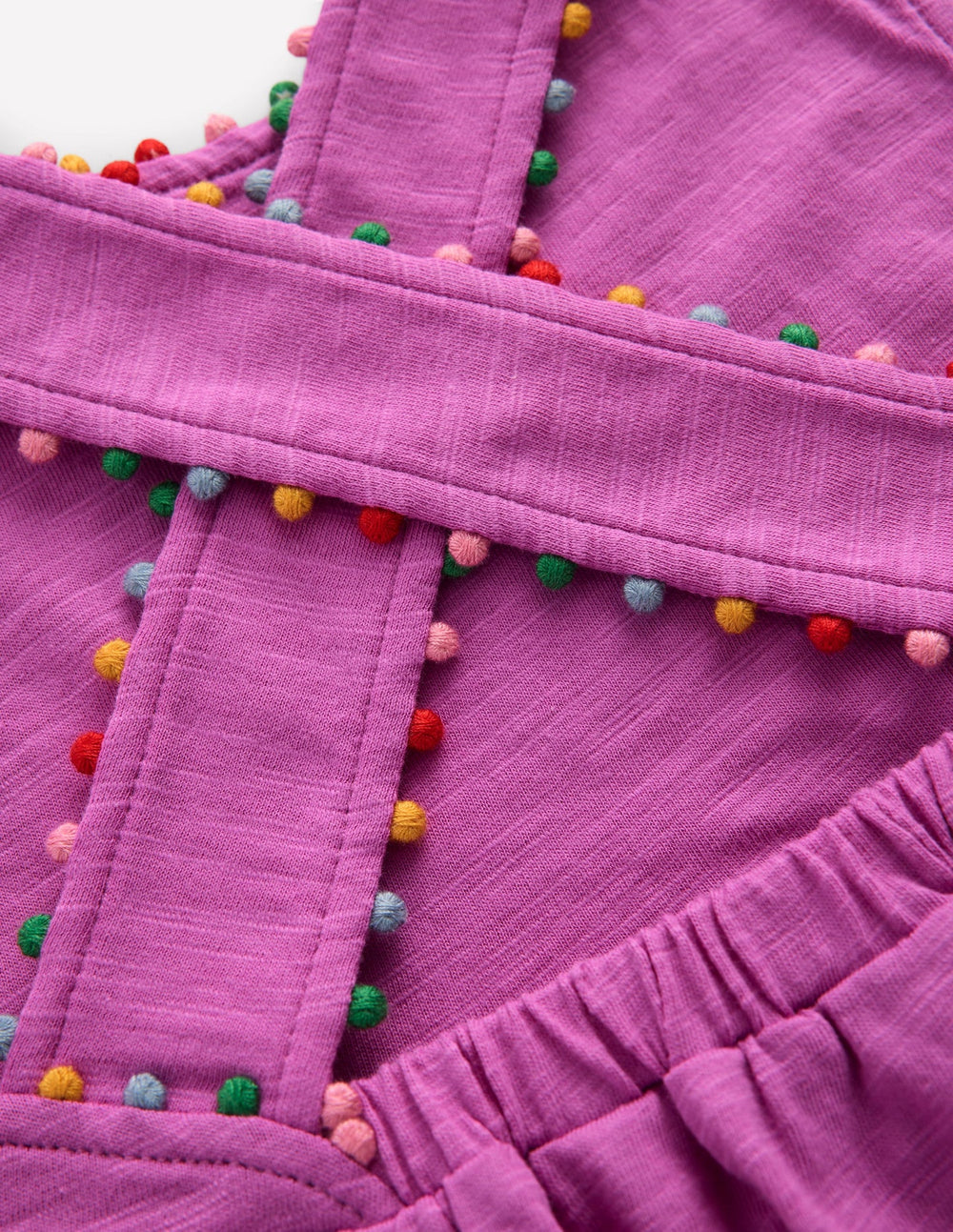 Cross - back Pom Top - Foxglove Purple
