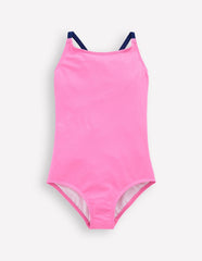 Selena Rainbow Strap Swimsuit - Strawberry Milkshake