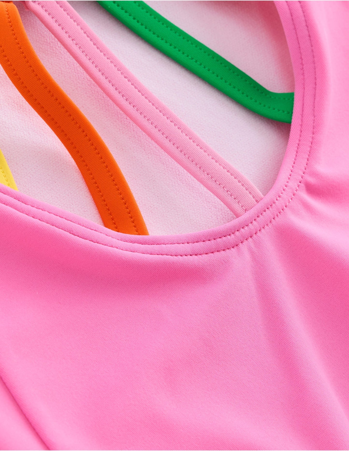 Selena Rainbow Strap Swimsuit - Strawberry Milkshake