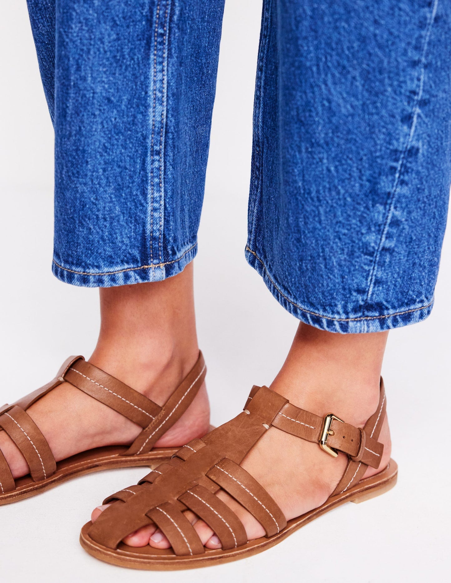 Fisherman Flat Sandals - Tan