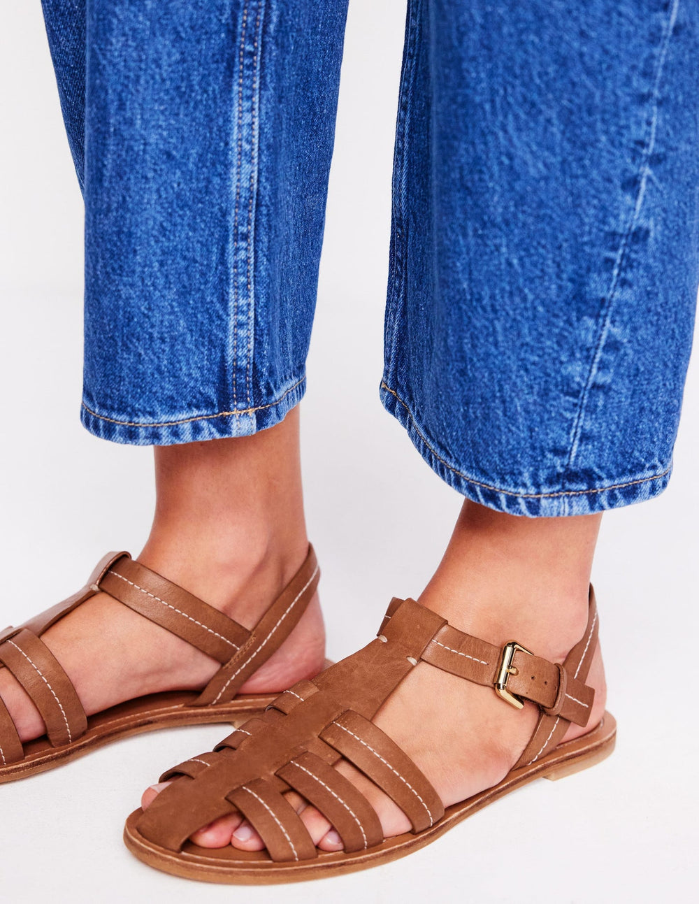 Fisherman Flat Sandals - Tan
