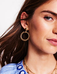 Circle Ring Earrings - Gold