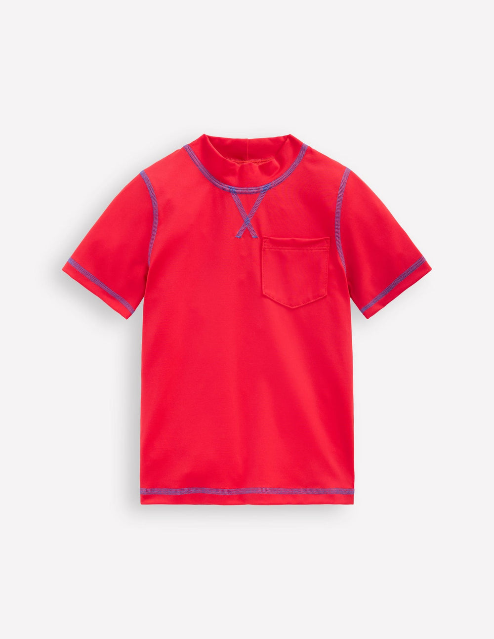 Short Sleeve Rash Vest - Poppy Red