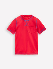 Short Sleeve Rash Vest - Poppy Red