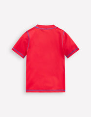 Short Sleeve Rash Vest - Poppy Red