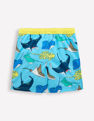 Swim Shorts - Caribbean Blue Rays