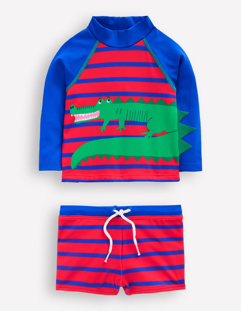 Fun Rash Vest Set - Gallery Blue/Poppy Red Croc