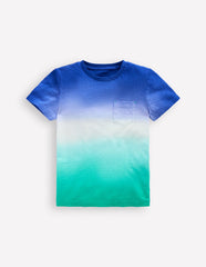 Tie Dye T-shirt - Bright Blue /Aquamarine Blue