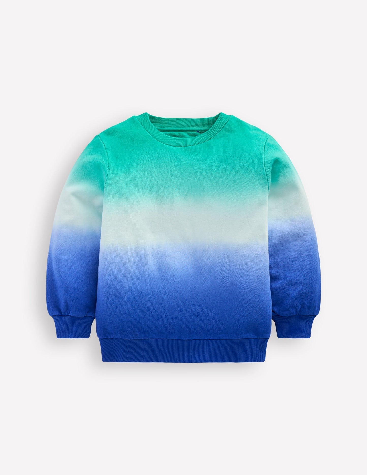 Tie Dye Sweatshirt - Bright Blue/ Aquamarine Blue