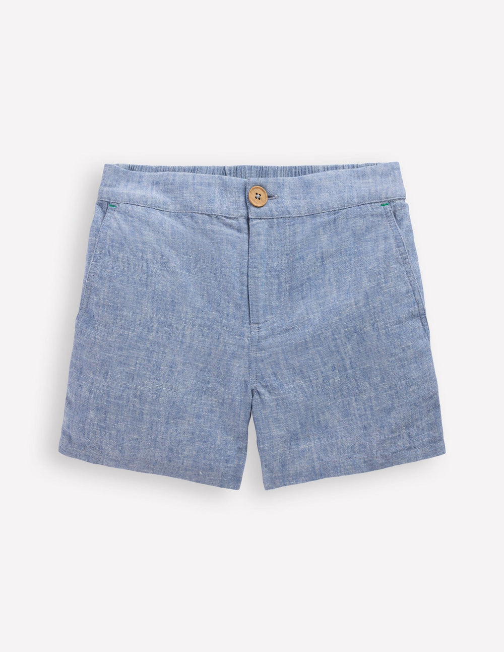 Cotton Linen Shorts - Chambray
