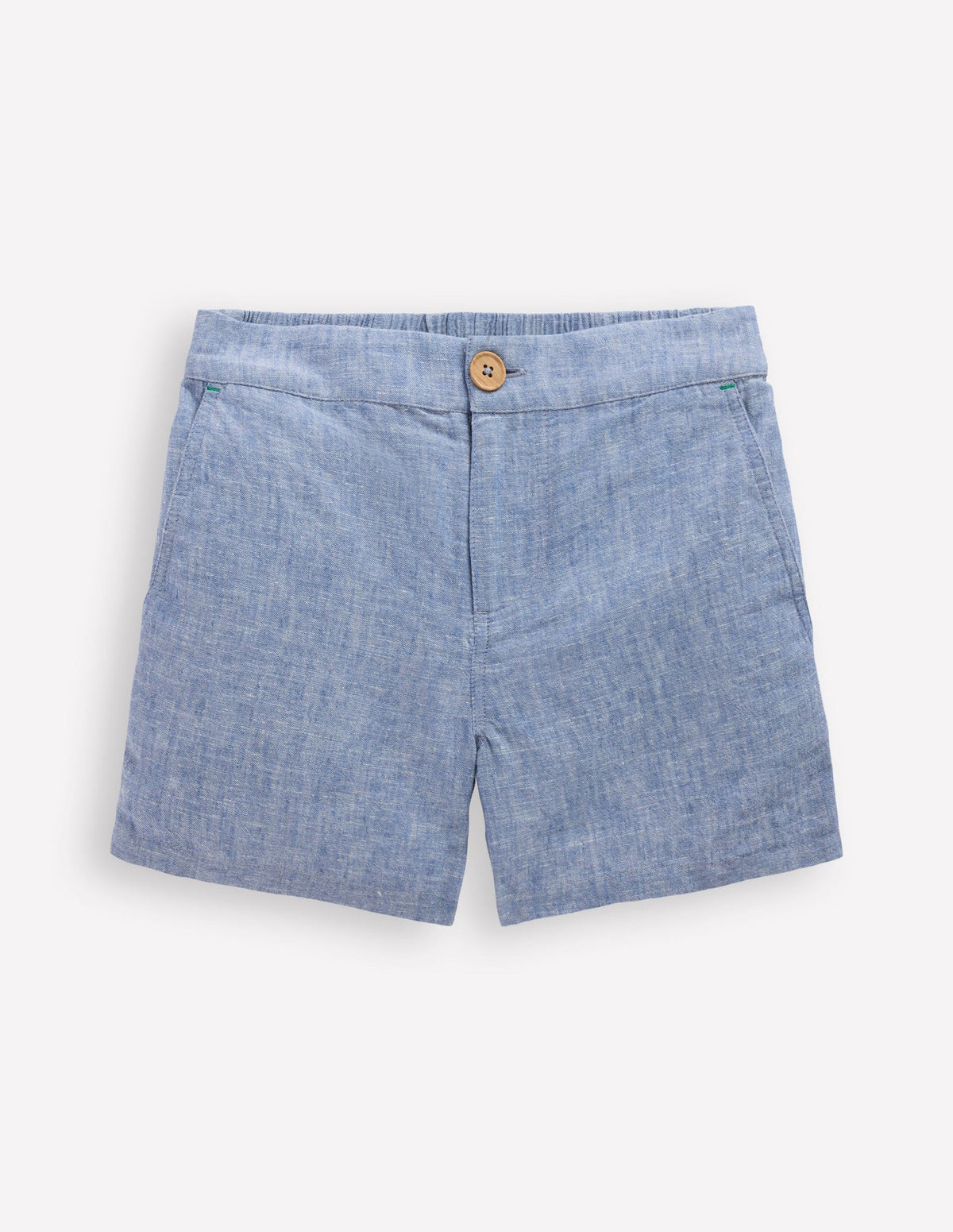 Cotton Linen Shorts - Chambray