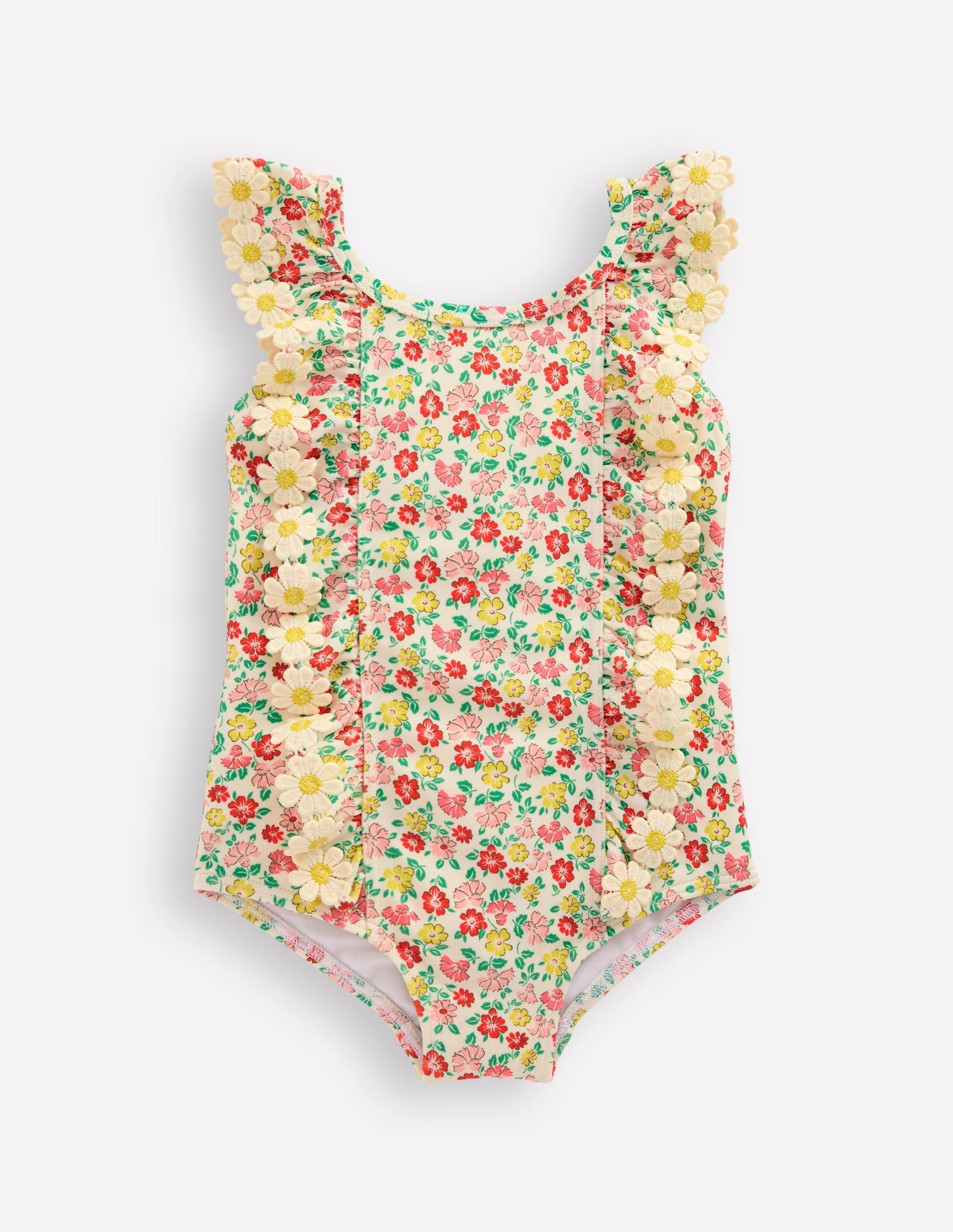 Frilly Swimsuit - Multi Summer Flower Bed