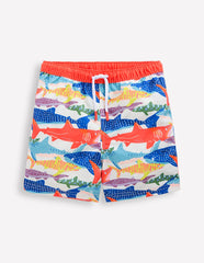 Swim Shorts - Ivory Riso Shark