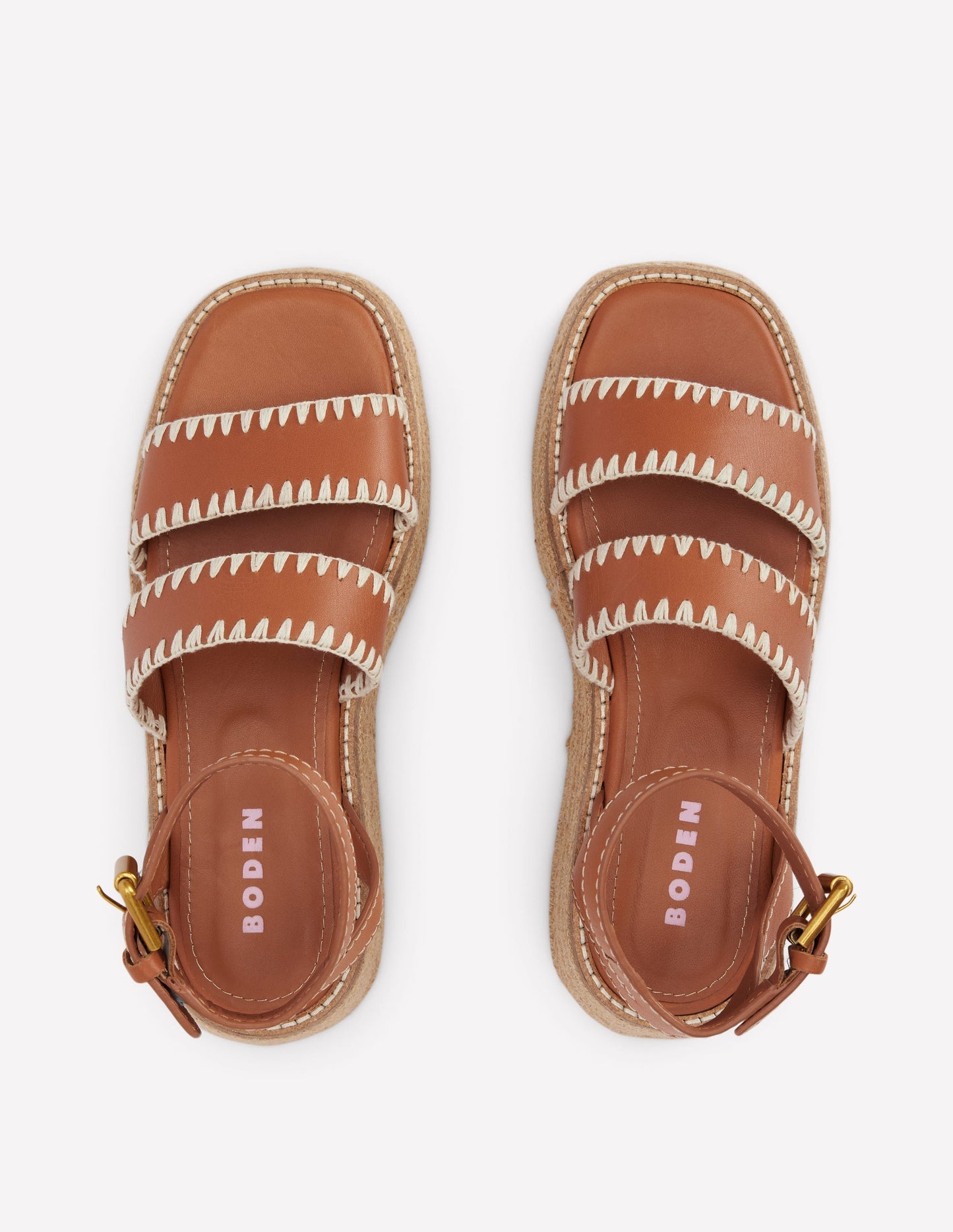 Chunky Flatform Sandals - Tan