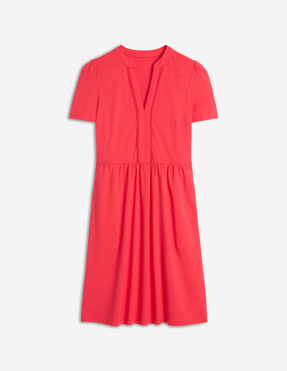 Naomi Short Sleeve Dress - Strawberry Tart Red