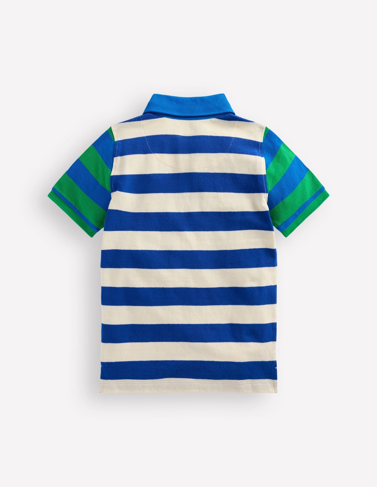 Piqué Polo Shirt - Sapling Green/ Kingfisher Blue