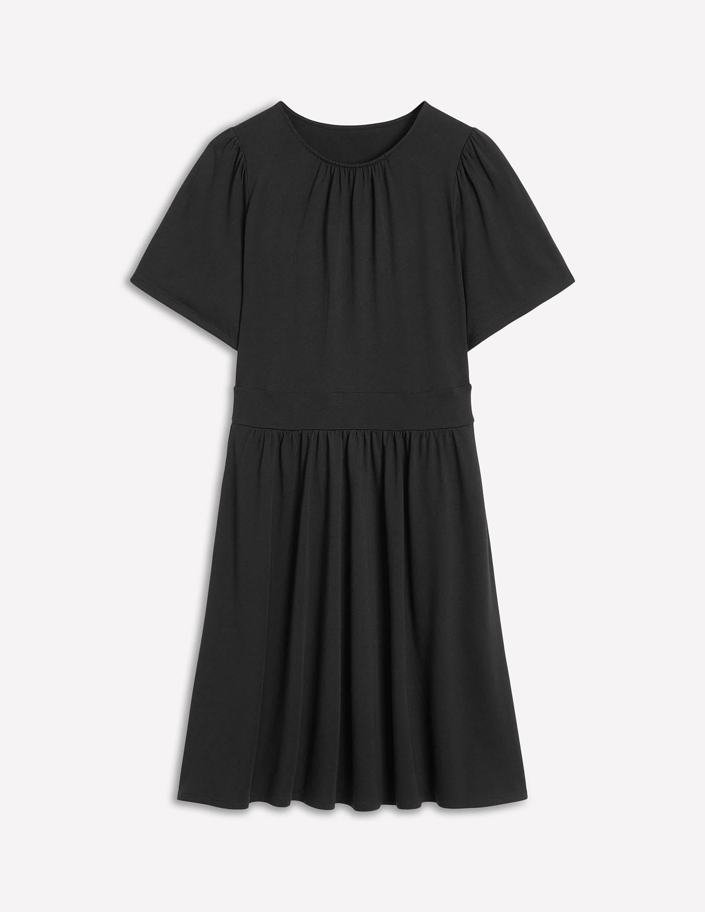 Louisa Short Jersey Dress - Black