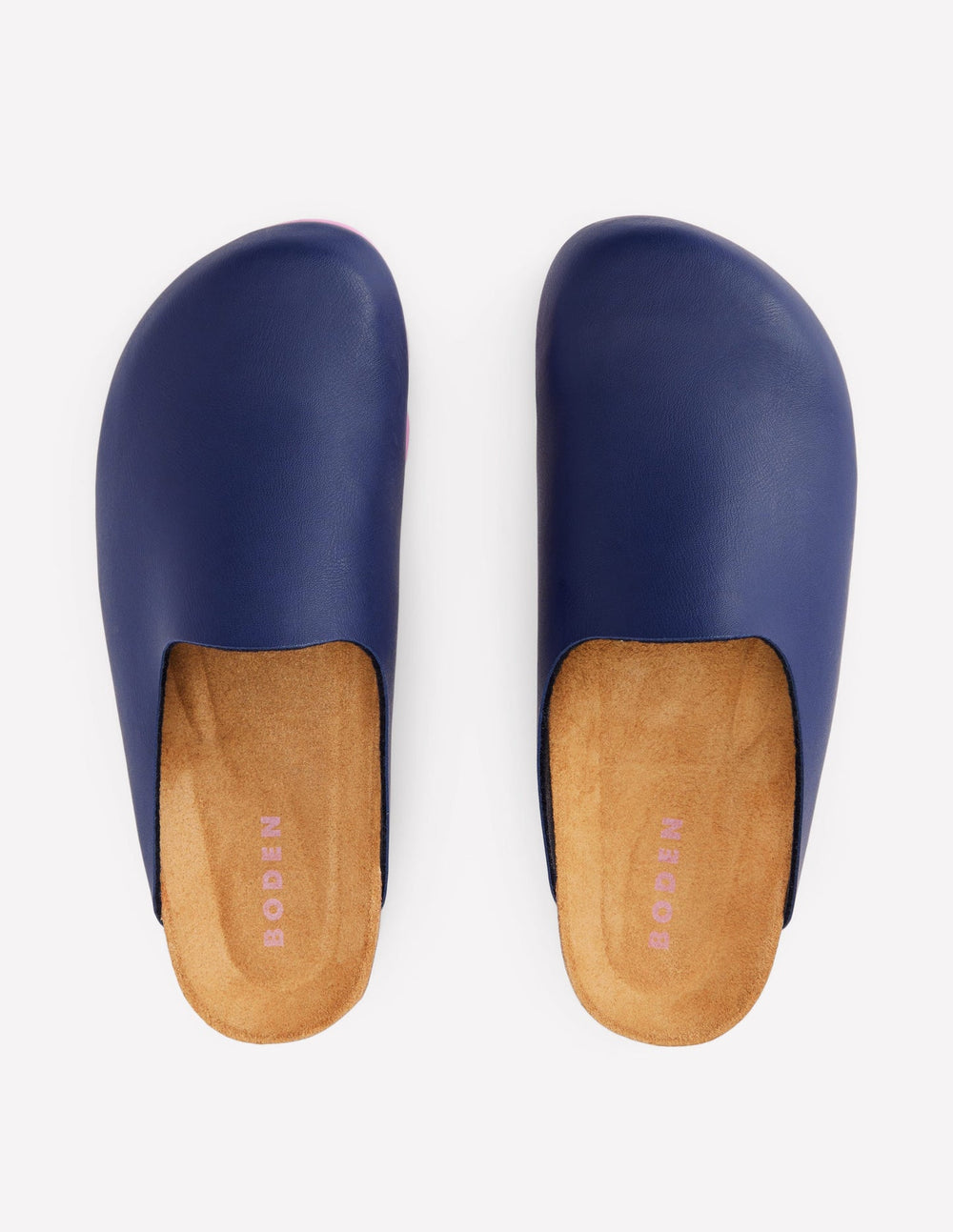 Lyla Colour Block Clogs - Navy/Soft Pink