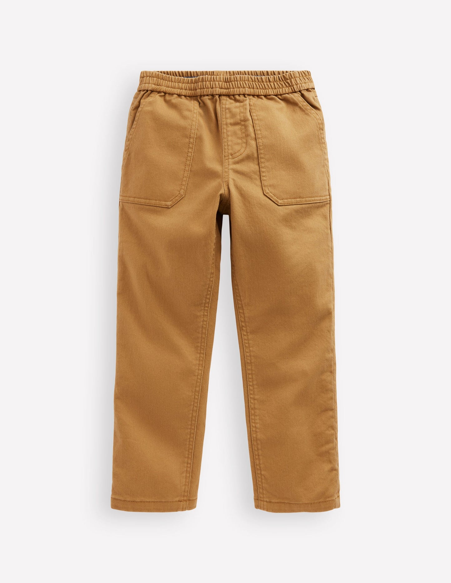 Pull - on Cotton Pants - Stone Grey