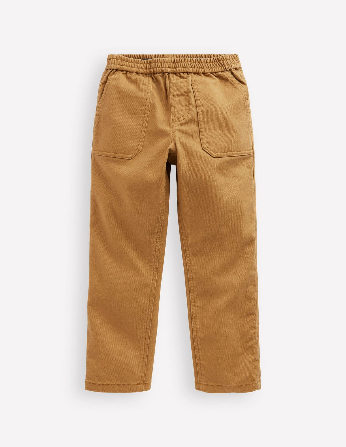 Pull - on Cotton Pants - Stone Grey