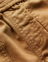 Pull - on Cotton Pants - Stone Grey