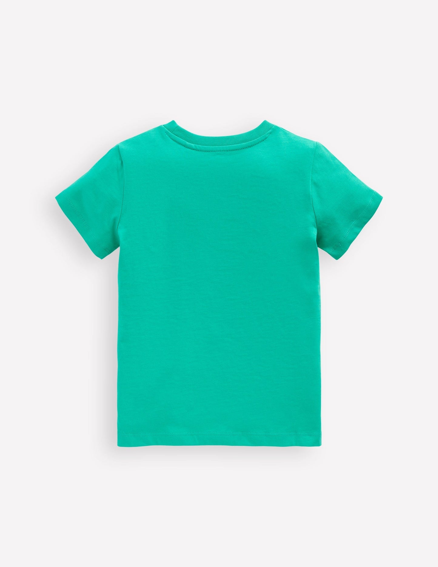 Short Sleeve Riso T-shirt - Aquamarine Blue Jungle Animals