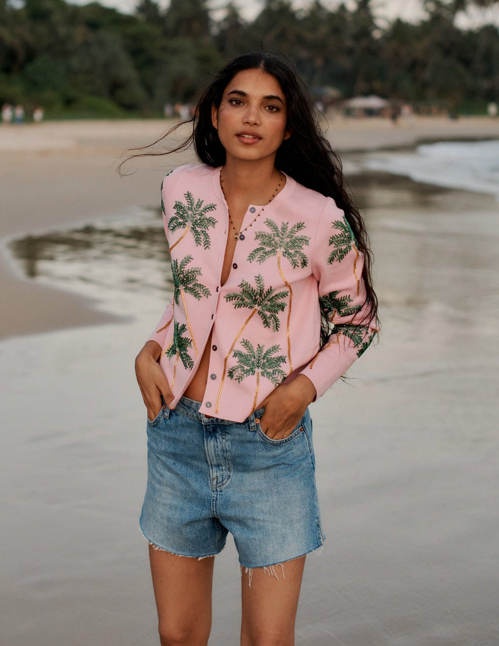 Cut Off Denim Shorts - Light Vintage