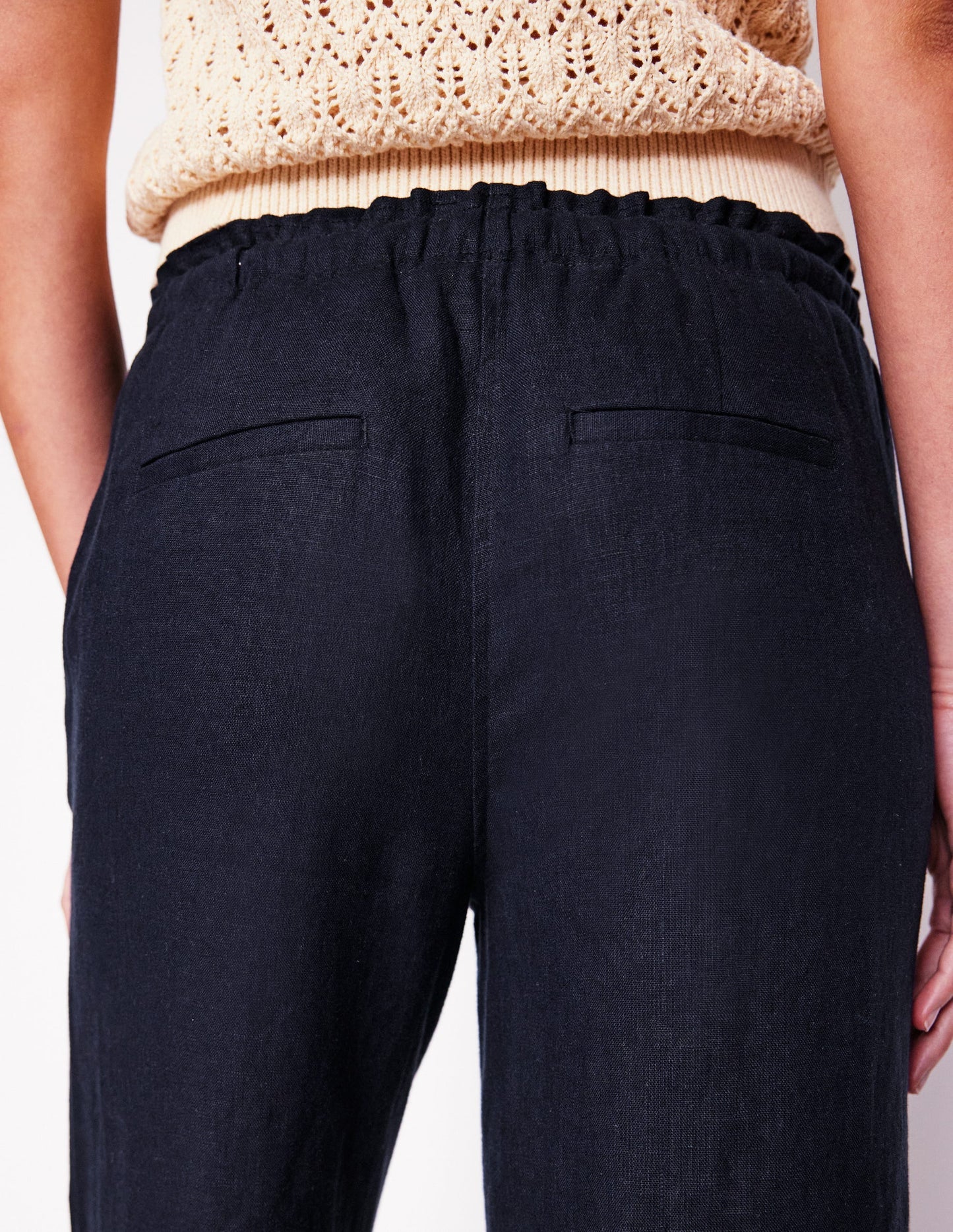Islington Linen Pants - Navy