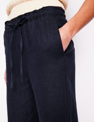 Islington Linen Pants - Navy