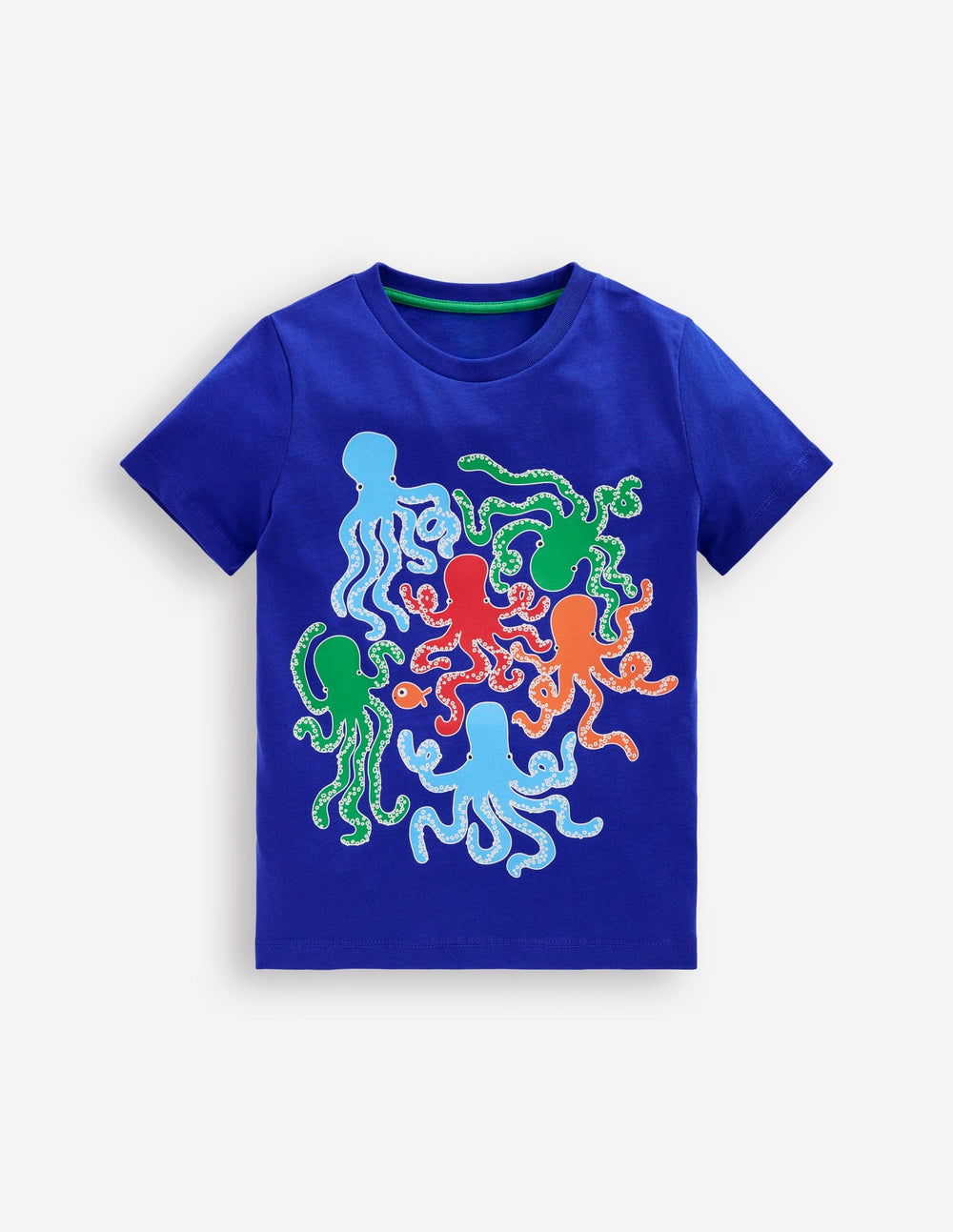 Glow - In - The - Dark T-shirt - Bright Blue Scorpion