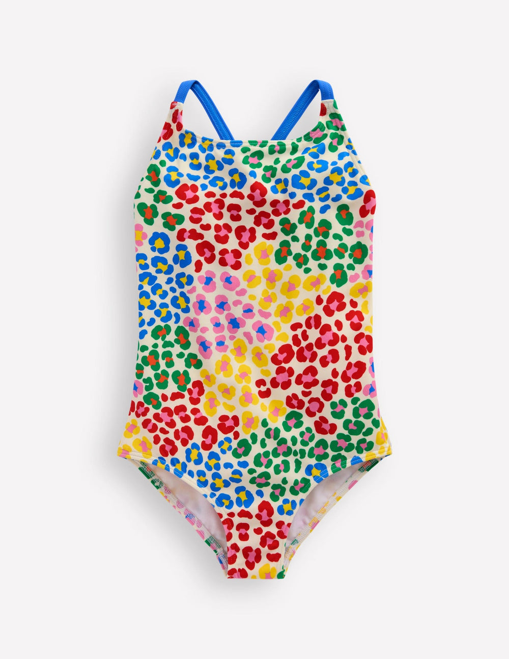 Selena Rainbow Strap Swimsuit - Multi Rainbow Leopard