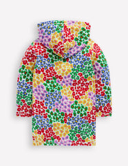 Romie Towelling Zip Throw - On - Multi Rainbow Leopard