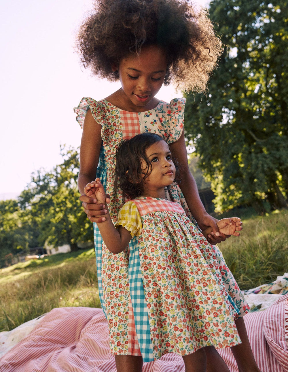 Gathered Woven Dress - Hotchpotch Multi
