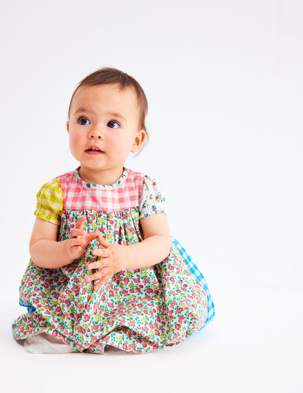 Gathered Woven Dress - Hotchpotch Multi