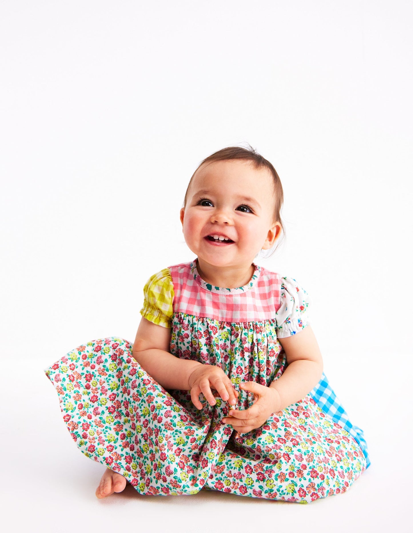 Gathered Woven Dress - Hotchpotch Multi